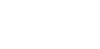 Doctoral School No. 3